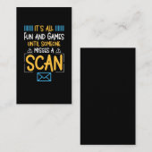 Funny Postal Worker Mailman Visitekaartje (Voorkant / Achterkant)