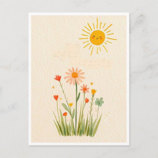 Funny postcard. Summer day Briefkaart (Voorkant)