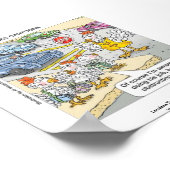 Funny Poster Chicken Crossing Road (Hoek)