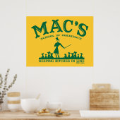 Funny Poster Mac's (Keuken)