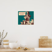 Funny Poster - Retro Houseechtgenote Sleepytime Ca (Keuken)