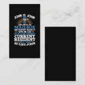 Funny Postman Postal Worker Visitekaartje (Voorkant / Achterkant)