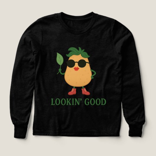 Funny Potato Boys Long Sleeve Shirt (Voorkant)