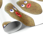 Funny Potato Cute Character met Blue Eyes Wrappin Cadeaupapier (Rol Hoek)