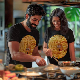 Funny Potato Face Mourning the French Fries Unisex T-shirt