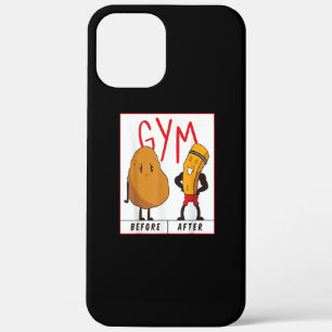 Funny Potato Gym Before After Workout Gift Fitness iPhone 12 Pro Max Hoesje