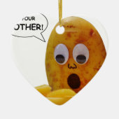 Funny Potato Keramisch Ornament (Voorkant)