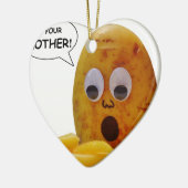 Funny Potato Keramisch Ornament (Links)