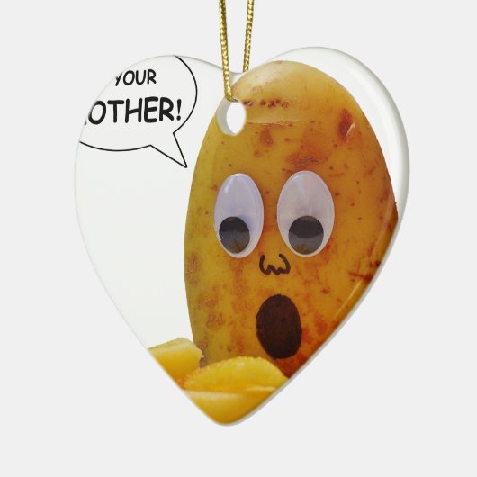 Funny Potato Keramisch Ornament (Links)