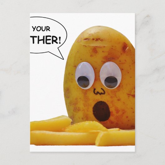 Funny Potato moeder Briefkaart (Voorkant)