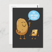 Funny Potato Pap Ik ben je vader Pun Briefkaart (Voorkant / Achterkant)
