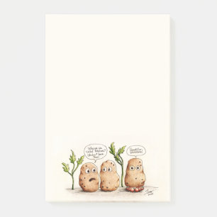 Funny Potatoe Pun Post-it Notes