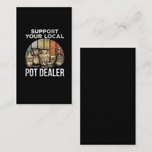 Funny Pottery Joke voor Clay Potter Visitekaartje (Voorkant / Achterkant)