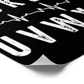 Funny PQRST EKG Heart Rhythm van Nurse ABC Poster (Hoek)