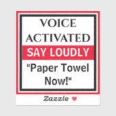 Funny Prank Practical Joke Custom Stickers (Vel)