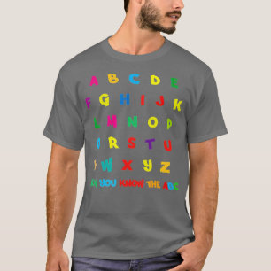 Funny Pre K Kindergarten Hi Alphabet Terug naar Sc T-shirt