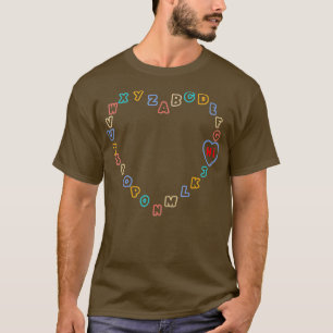 Funny Pre K Kindergarten Hi Alphabet Terug naar Sc T-shirt