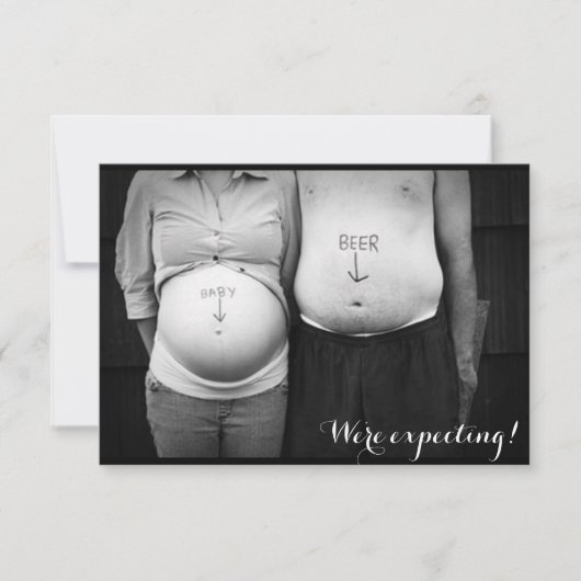 Funny Pregnancy Announge Aankondiging (Voorkant)