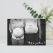 Funny Pregnancy Announge Aankondiging (Staand voorkant)