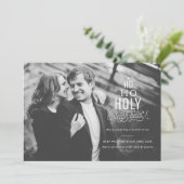 Funny Pregnancy Faire-part Carte de vacances (Debout devant)