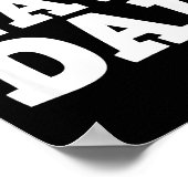 Funny Pregnancy Feliz Navi Dad To Be Christmas  Poster (Hoek)