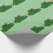Funny Pregnant Giftwrap Cadeaupapier (Hoek)