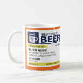 Funny Prescription Beer Mok (Links)