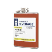 Funny Prescription Beverage Heupfles (Links)