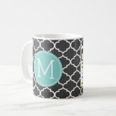 Funny Prescription Coffee Mok met Monogram (Voorkant links)