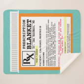 Funny Prescription Get Well Sherpa Blanket Sherpa Deken (Voorkant (horizontaal))