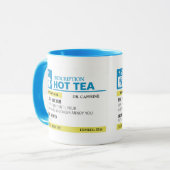 Funny Prescription Hot Tea - Light Blue Mok (Voorkant links)