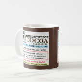 Funny Prescription RX Caca Mok (Voorkant links)