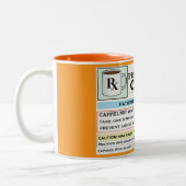 Funny Prescription RX Coffee Customizable Mug (Gauche)