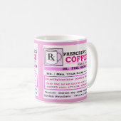 Funny Prescription RX Coffee Mok (Voorkant rechts)