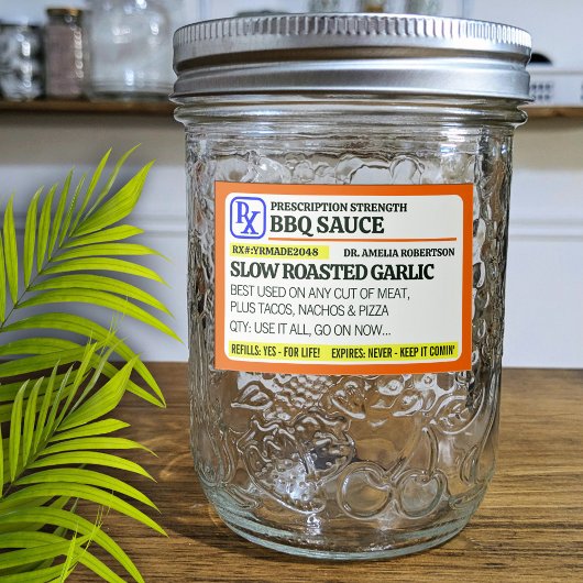 Funny Prescription Strength Food Label Voedselcontainer Etiket