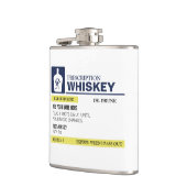 Funny Prescription Whiskey Heupfles (Links)