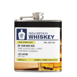 Funny Prescription Whiskey Heupfles