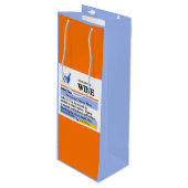 Funny Prescription Wine Gift Bag Wijn Cadeautas (Voorkant Gekanteld)