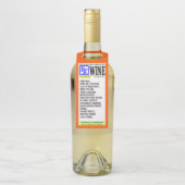 Funny Prescription Wine Label (Op fles)