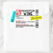 Funny Prescription Wine Warning Label Persoonlijk (Tas)