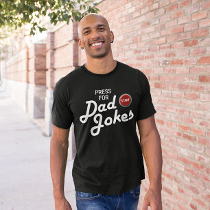 Funny Press voor papa Jokes T-shirt