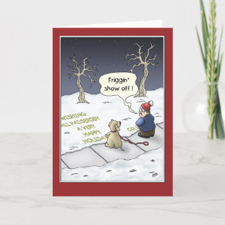 Funny Prettige feestdagen Card, Steady Flow Holida Kaart