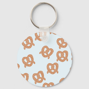 Funny Pretzel Button Sleutelhanger