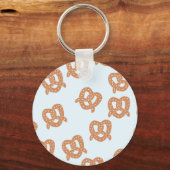 Funny Pretzel Button Sleutelhanger (Voorkant)