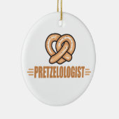 Funny Pretzel Lover Keramisch Ornament (Rechts)