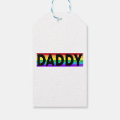 Funny Pride Dad - Proud Gay Lesbian LGBT Gift Fa Cadeaulabel (Achterkant)