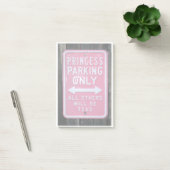Funny Princess Parking Only-teken Post-it® Notes (Kantoor)
