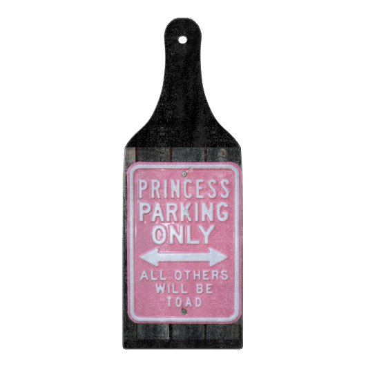 Funny Princess Parking Only-teken Snijplank (Voorkant)