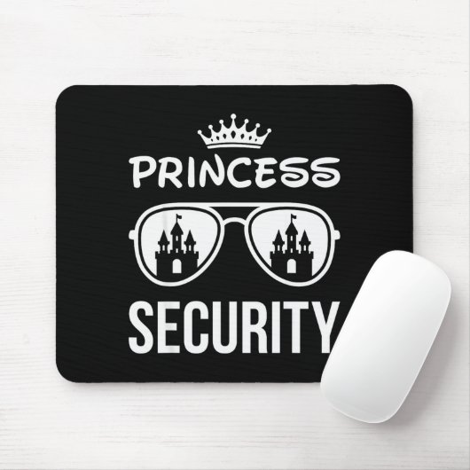 Funny Princess Security Design Castle Sungles Fami Muismat (Met muis)