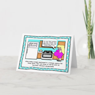 Funny Prison Cartoon Kaart